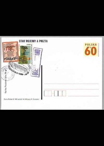 proj. M. Buszewicz - Stan wojenny a poczta (kartka pocztowa)