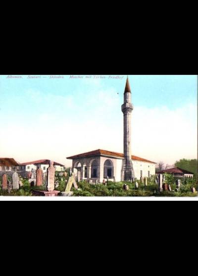 Szkodra - meczet z cmentarzem tureckim, ok. 1913