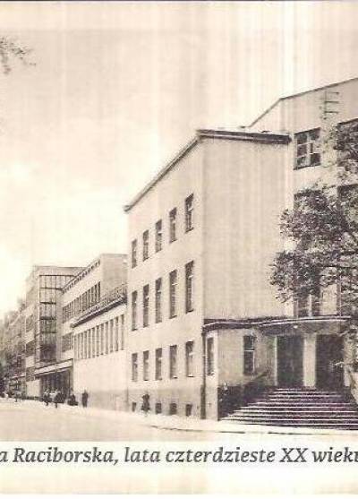 Katowice, ulica Raciborska, lata czterdzieste XX wieku (maxi-pocztówka, reprodukcja)