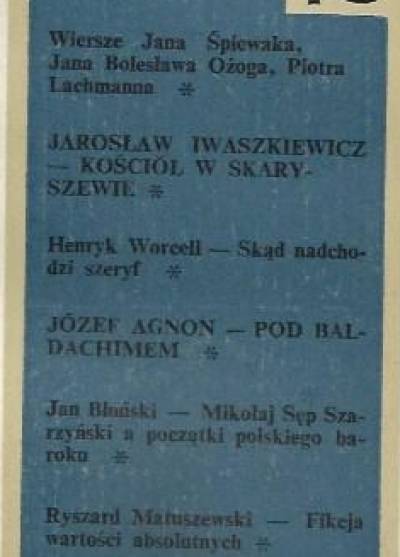 Śpiewak, Ożóg, LAchmann, Iwaszkiewicz, Worcell, Agnon... - Twórczość nr 2/1967