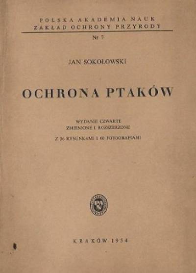 Jan Sokołowski - Ochrona ptaków
