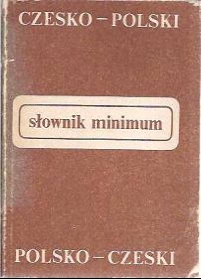 J.Muller - Słownik minimum czesko-polski, polsko-czeski