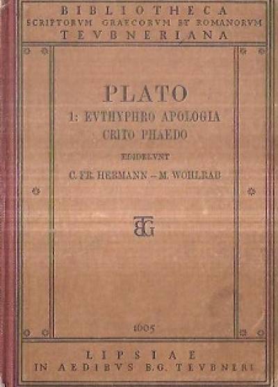 Platon - Eutyfron - Obrona Sokratesa - Kriton - Fedon (w oryginale greckim)