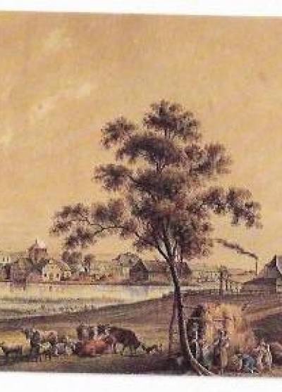 E. Knippel - Widok Katowic około 1850 r.